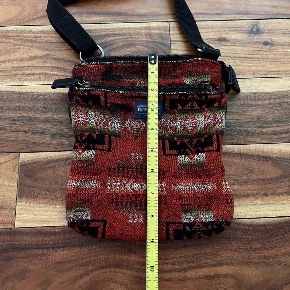 Pendleton Wool Crossbody Purse Adjustable Western… - image 8
